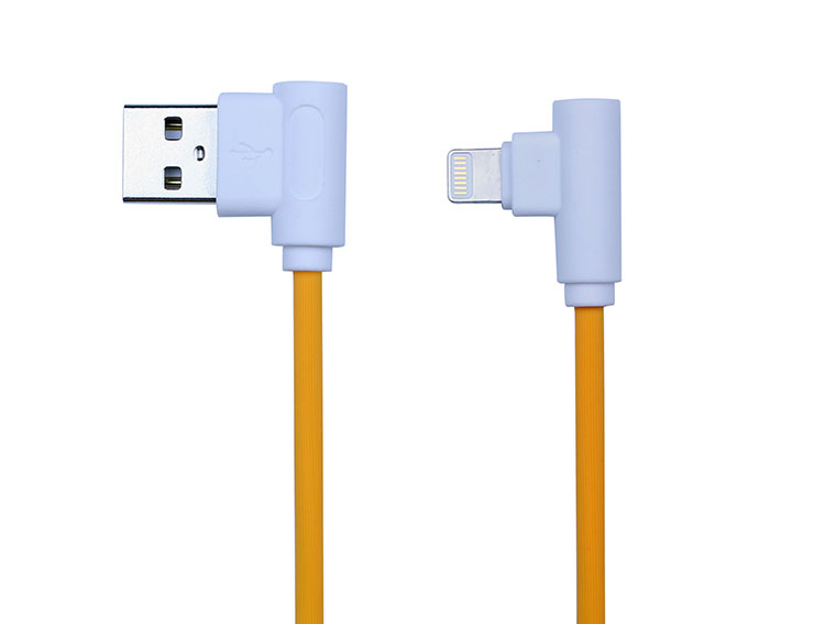 90° Colorful TPE 8pin cable for iPhone